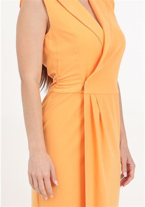 Orange crepe sable blazer dress for women PATRIZIA PEPE | 2A2700/A049R824